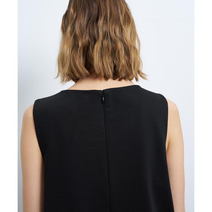 ストレッチポンチコンビワンピース[品番：LAVW0020402]｜LANVIN