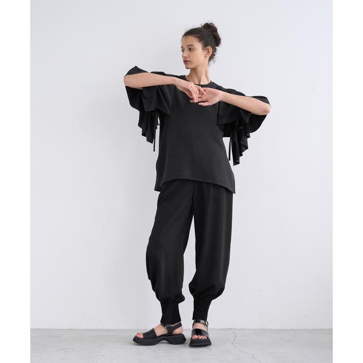 ドロストラッフルスリーブカットソー[品番：LAVW0009176]｜LANVIN en 