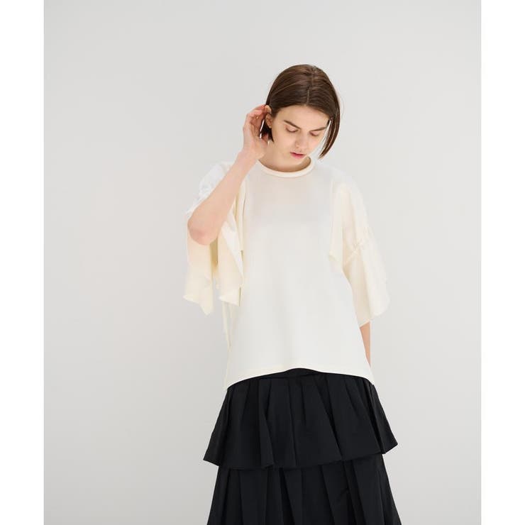 ドロストラッフルスリーブカットソー[品番：LAVW0009176]｜LANVIN en 