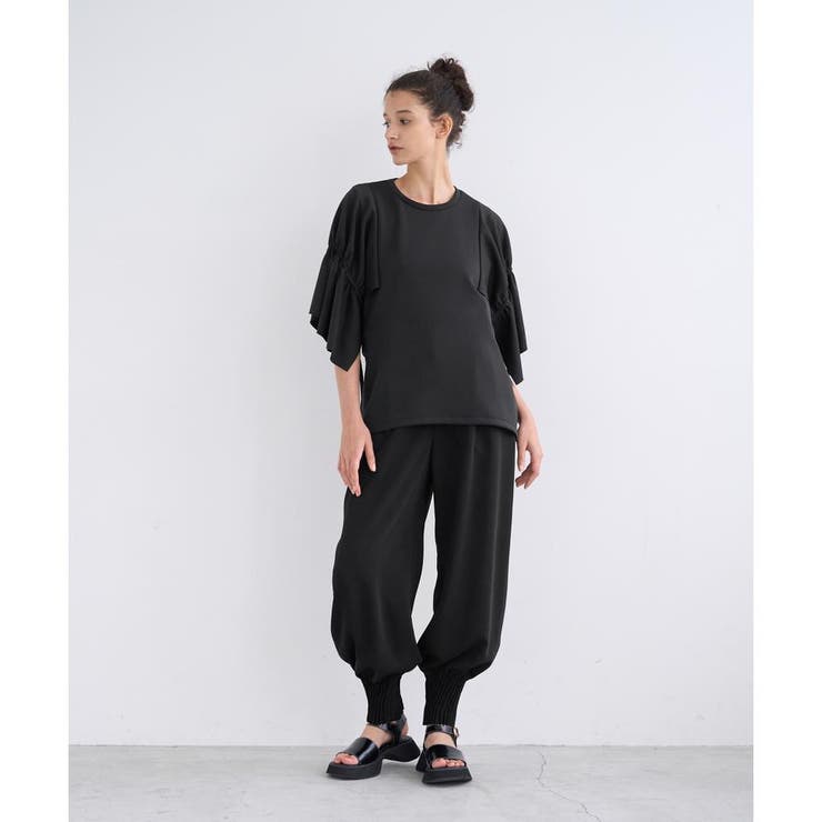 ドロストラッフルスリーブカットソー[品番：LAVW0009176]｜LANVIN en