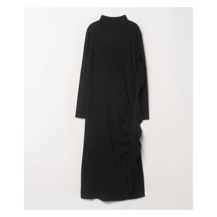 サイドフリルニットワンピース[品番：LAVW0004132]｜LANVIN en Bleu 