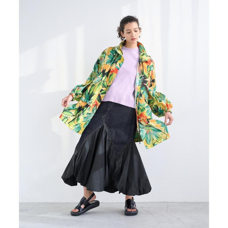 デニムコンビネーションスカート[品番：LAVW0008665]｜LANVIN en