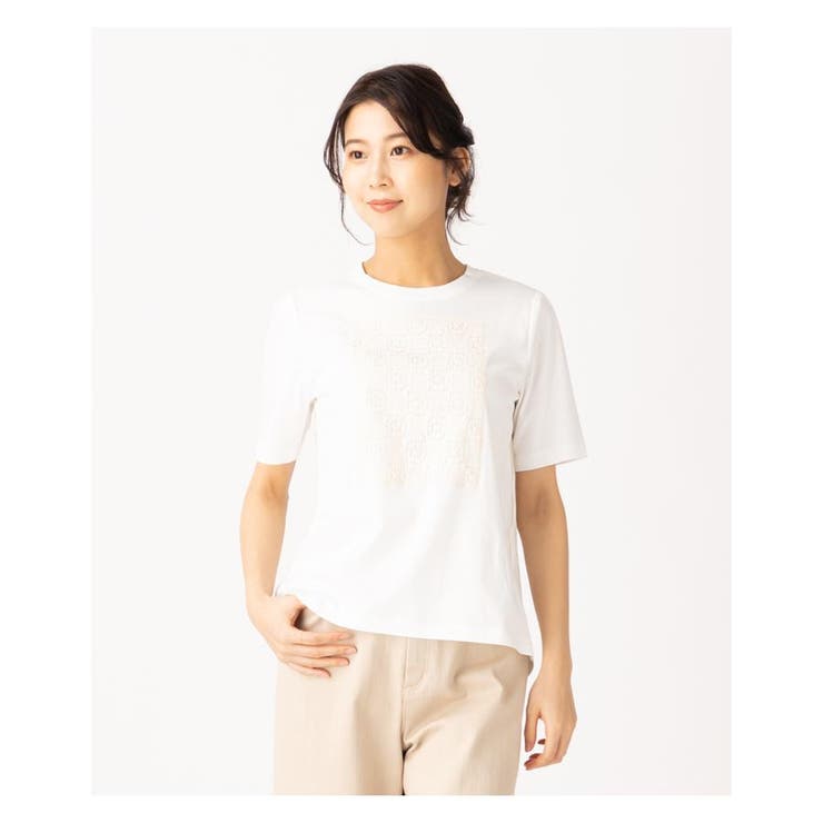 アイボリー | ワンポイントTシャツ | Leilian