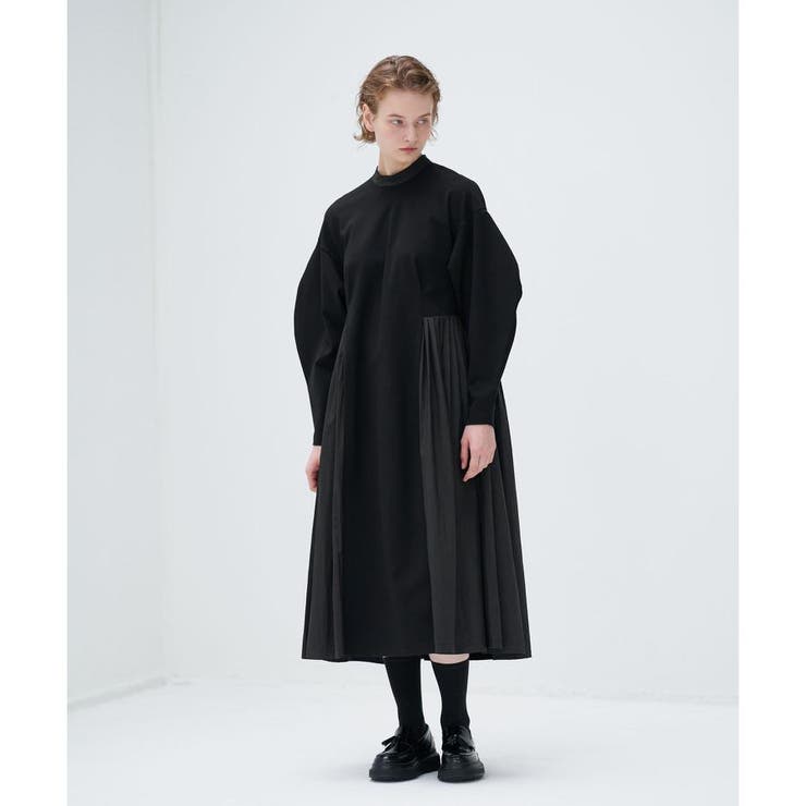 LANVIN en Bleu ダンボール✖️タフタワンピース LANVIN en Bleu ダンボール✖️タフタワンピース