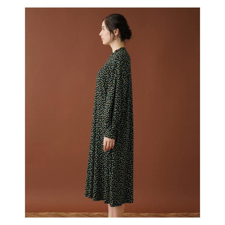 フラワー柄サックワンピース[品番：LAVW0012701]｜Leilian PLUS HOUSE