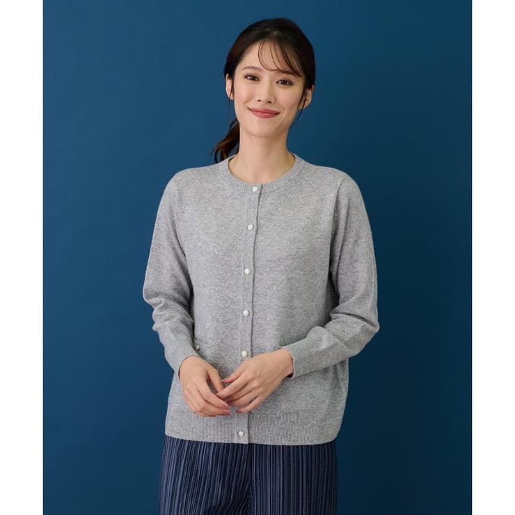洗えるカシミヤカーディガン[品番：LAVW0018539]｜Leilian（レリアン