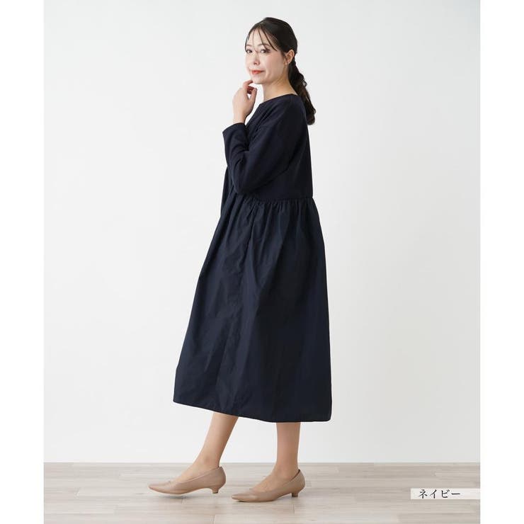 LEILIAN 切替ワンピース 17+ フォーマル セレモニー レリアン 異素材