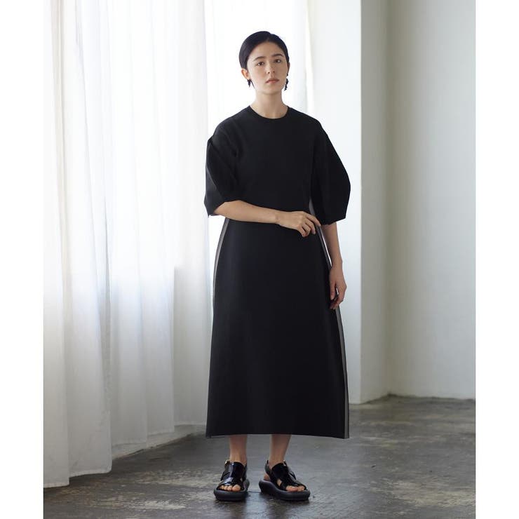 ダブルフェイスコクーンニットワンピース[品番：LAVW0007964]｜LANVIN