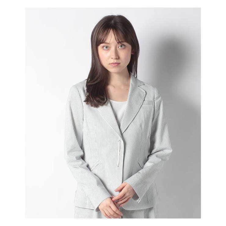 【CELINE】lady's エレガントクール☆ストライプジャケット org.jpg