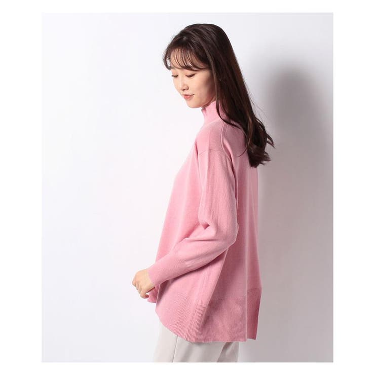 leilian - レリアン レディース　ハイネック 　カシミヤ100% ニット　 Leilian カシミヤハイネックニットプルオーバー[品番：LAVW0000518