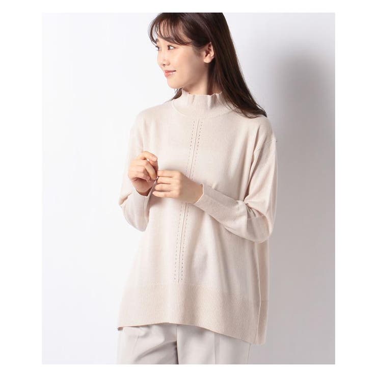 カシミヤハイネックニットプルオーバー[品番：LAVW0000518