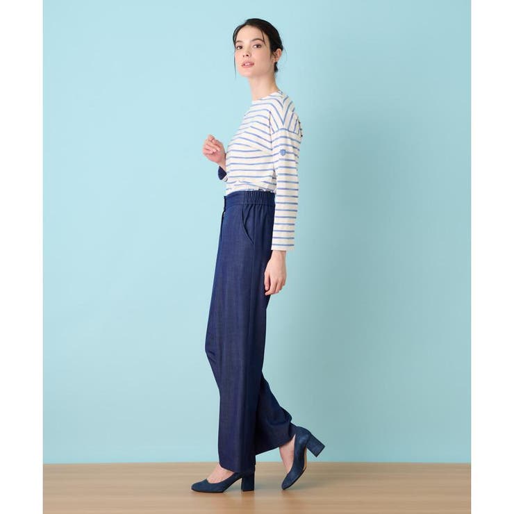 【メーカー直売】の商品をすべて デニム調ワイドパンツ[品番：LAVW0019871]｜Leilian（レリアン パンツ