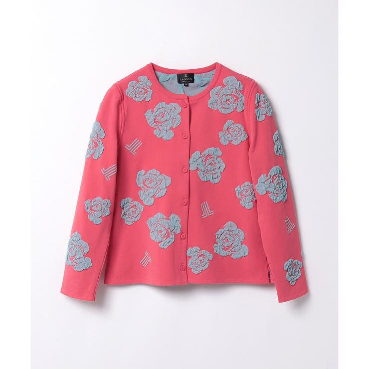 LANVIN COLLECTION 花柄カーディガン