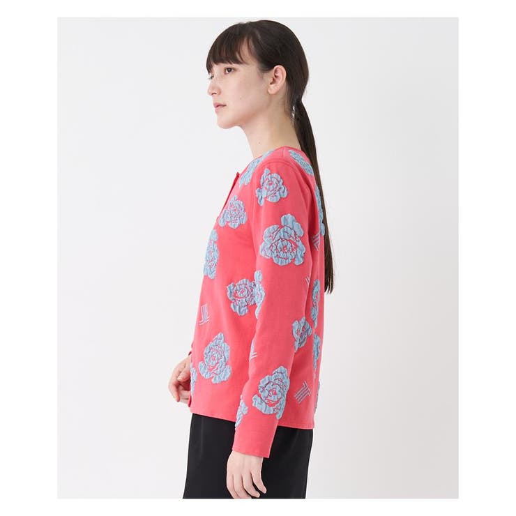 LANVIN COLLECTION 花柄カーディガン