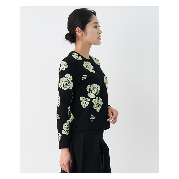 LANVIN COLLECTION 花柄カーディガン