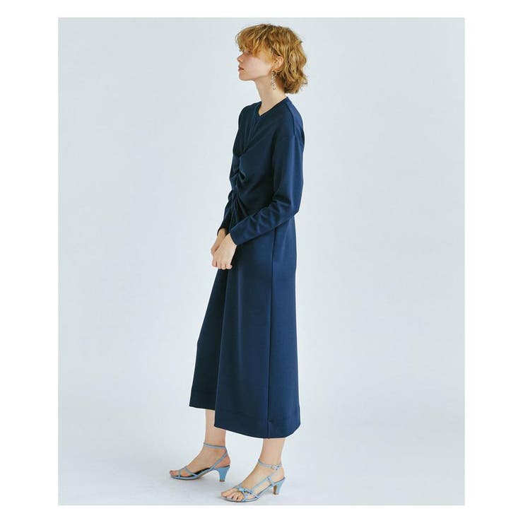 フロントギャザーワンピース[品番：LAVW0004172]｜LANVIN en Bleu