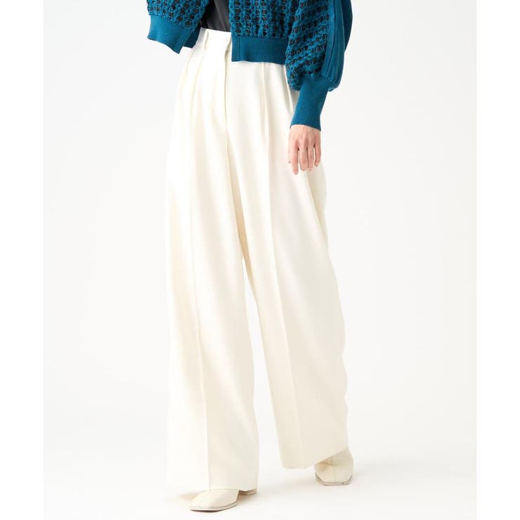 ウールワイドパンツ[品番：LAVW0018208]｜LANVIN COLLECTION（ランバン 