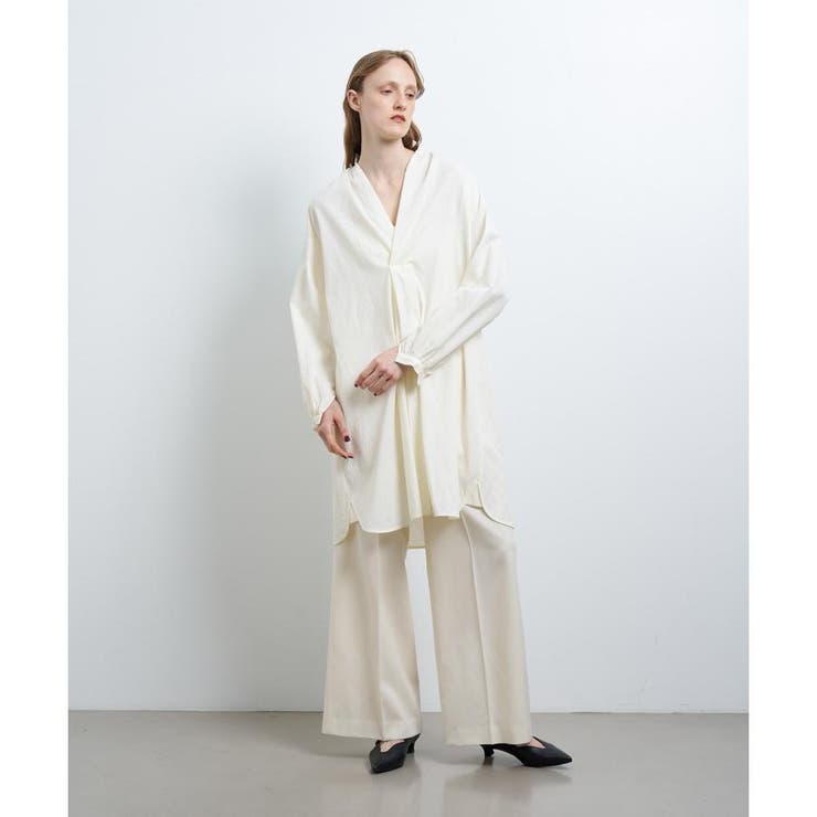 スキッパーチュニックブラウス[品番：LAVW0017199]｜LANVIN en