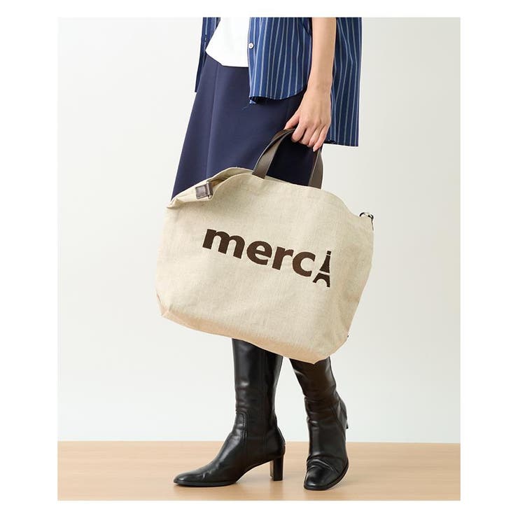merci ビッグサイズ2WAYトートバッグ[品番：LAVW0011075]｜CARA O CRUZ