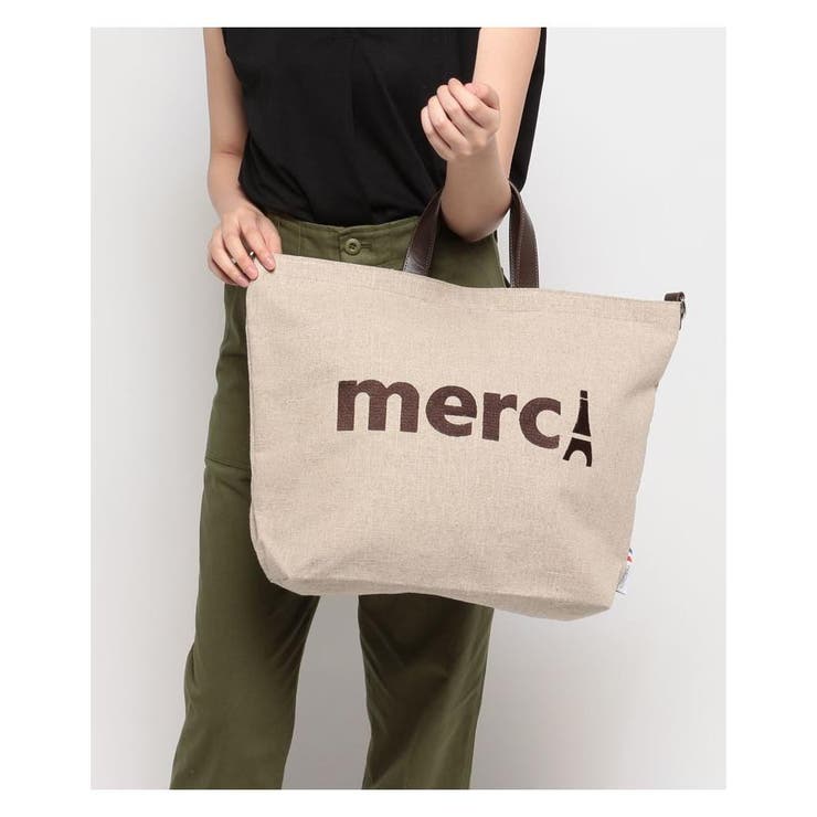 merci ビッグサイズ2WAYトートバッグ[品番：LAVW0011075]｜CARA O CRUZ