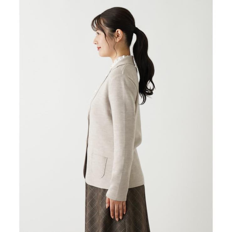 ニットテーラードジャケット[品番：LAVW0018807]｜Leilian