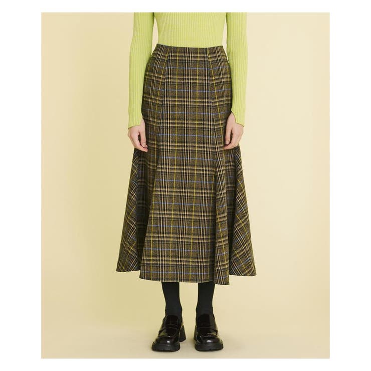 LANVIN en Bleu キルトスカート