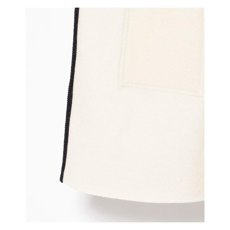 LANVIN COLLECTION ランバン ウールコート 羽織り ライトグレー パイピングウールコート[品番：LAVW0007326]｜LANVIN COLLECTION