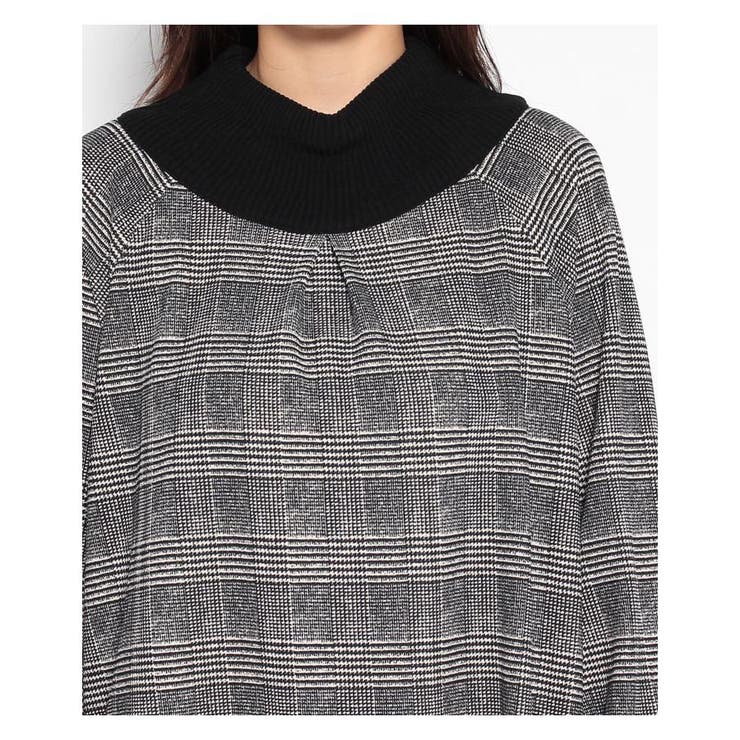 グレンチェック切替ブラウス | Leilian PLUS HOUSE | 詳細画像4