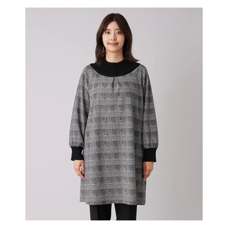 グレンチェック切替ブラウス | Leilian PLUS HOUSE | 詳細画像9