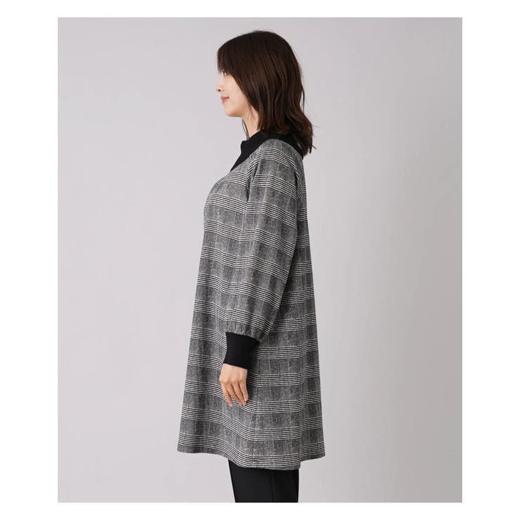 グレンチェック切替ブラウス | Leilian PLUS HOUSE | 詳細画像10