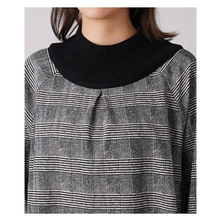 グレンチェック切替ブラウス | Leilian PLUS HOUSE | 詳細画像12