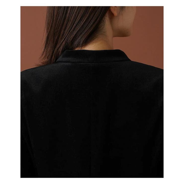 ベロアノーカラージャケット[品番：LAVW0013221]｜Leilian