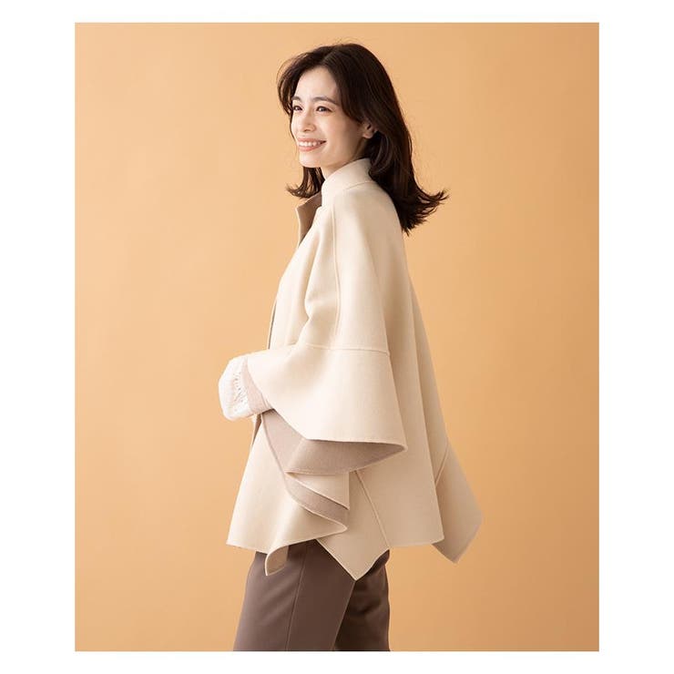 ポンチョ風コート[品番：LAVW0002607]｜Leilian PLUS HOUSE（レリアン