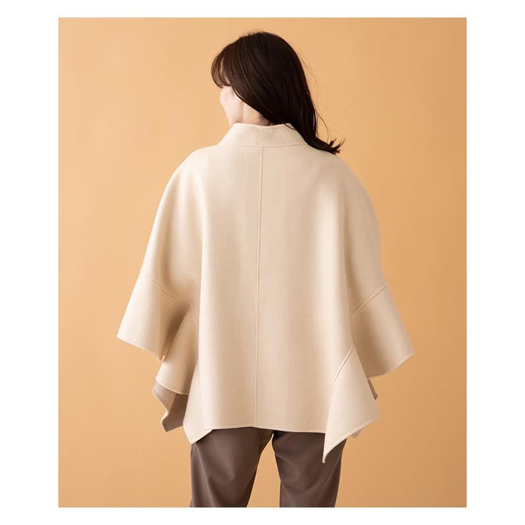 ポンチョ風コート[品番：LAVW0002607]｜Leilian PLUS HOUSE（レリアン