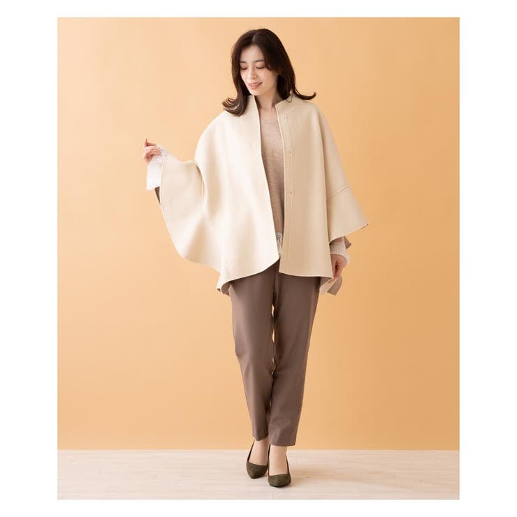 ポンチョ風コート[品番：LAVW0002607]｜Leilian PLUS HOUSE（レリアン