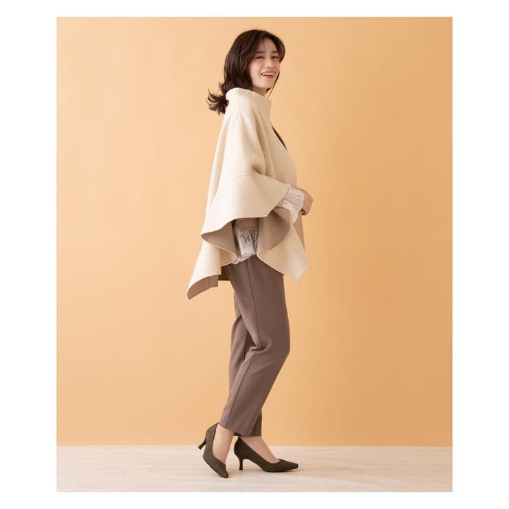 ポンチョ風コート[品番：LAVW0002607]｜Leilian PLUS HOUSE（レリアン