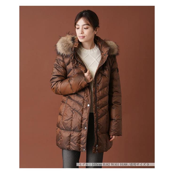 【美品】Leilian レリアン *フーデッドコート ９ 2wayフーデッドコート[品番：LAVW0012950]｜Leilian（レリアン