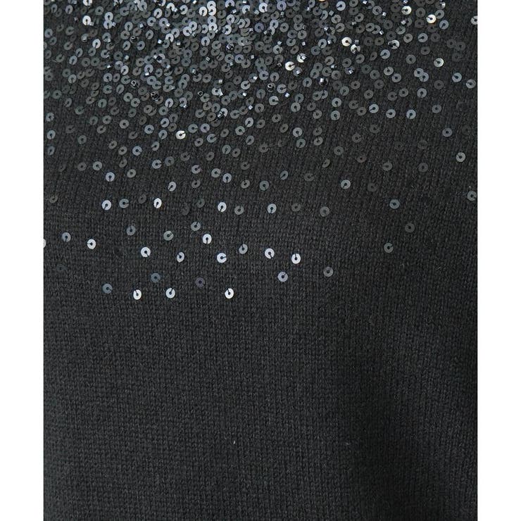 スパンコール刺繍ニット[品番：LAVW0018476]｜Leilian（レリアン