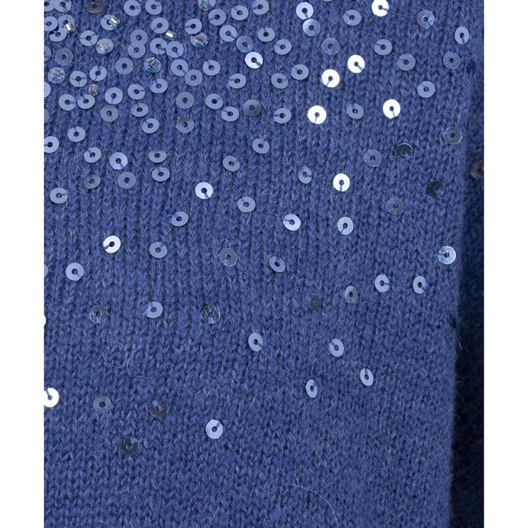 Leilian / レリアン スパンコール刺繍ニット スパンコール刺繍ニット[品番：LAVW0018476]｜Leilian（レリアン