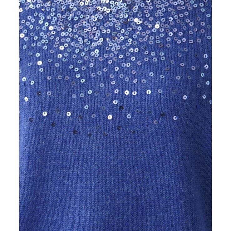 スパンコール刺繍ニット[品番：LAVW0018476]｜Leilian（レリアン