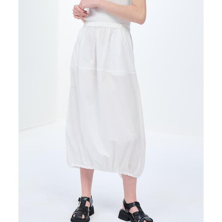 ストレッチタイプライターギャザースカート[品番：LAVW0014877  