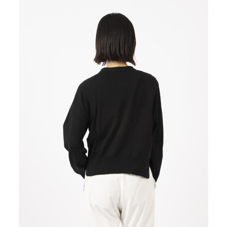 Leilian / レリアン フロント切替Vネックカーディガン フロント切替Vネックカーディガン[品番：LAVW0018477]｜Leilian