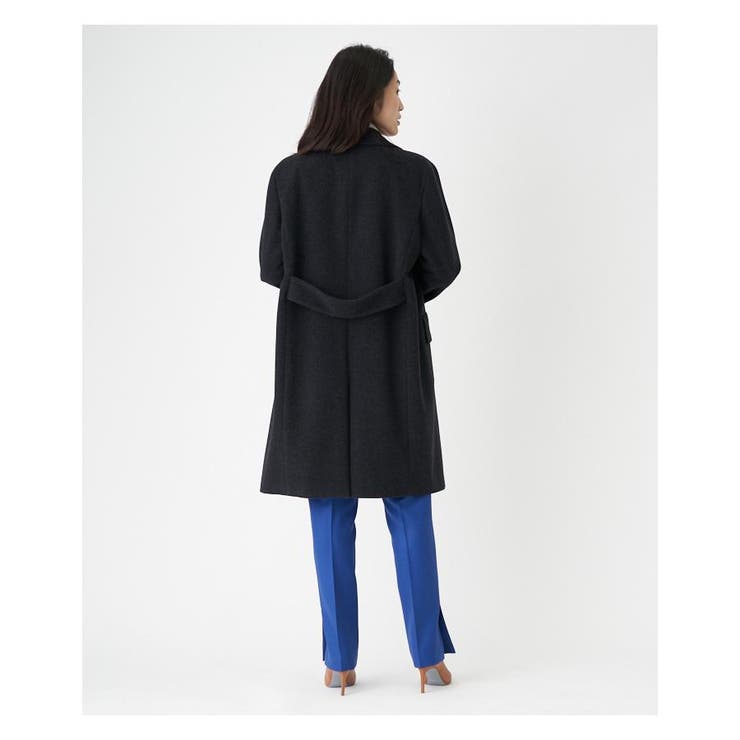 LANVINダブルブレスト ロングコート lanvin ロングダブルコート - メルカリ