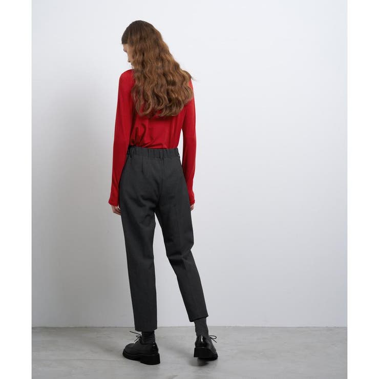 ダブルクロスゴムテーパードパンツ[品番：LAVW0019159]｜LANVIN