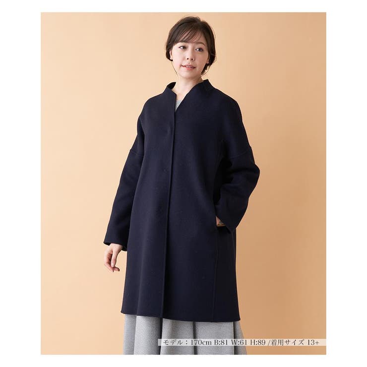 ネイビー | ミドルコ－ト | Leilian PLUS HOUSE