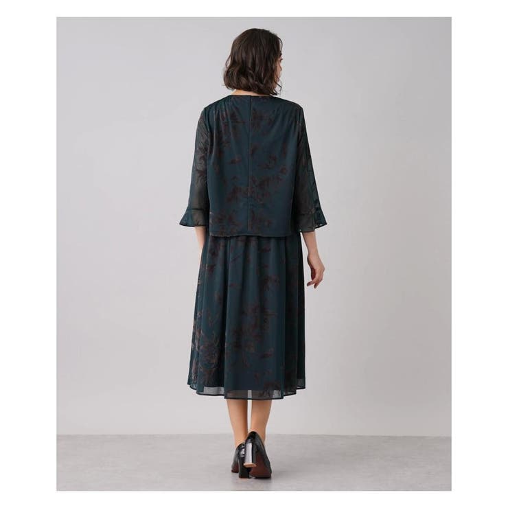 洗えるシャドーフラワー柄セットアップ | Leilian PLUS HOUSE | 詳細画像15