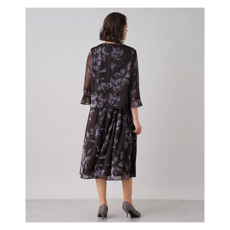 洗えるシャドーフラワー柄セットアップ | Leilian PLUS HOUSE | 詳細画像18