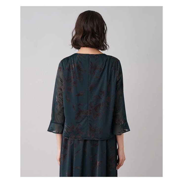 洗えるシャドーフラワー柄セットアップ | Leilian PLUS HOUSE | 詳細画像21