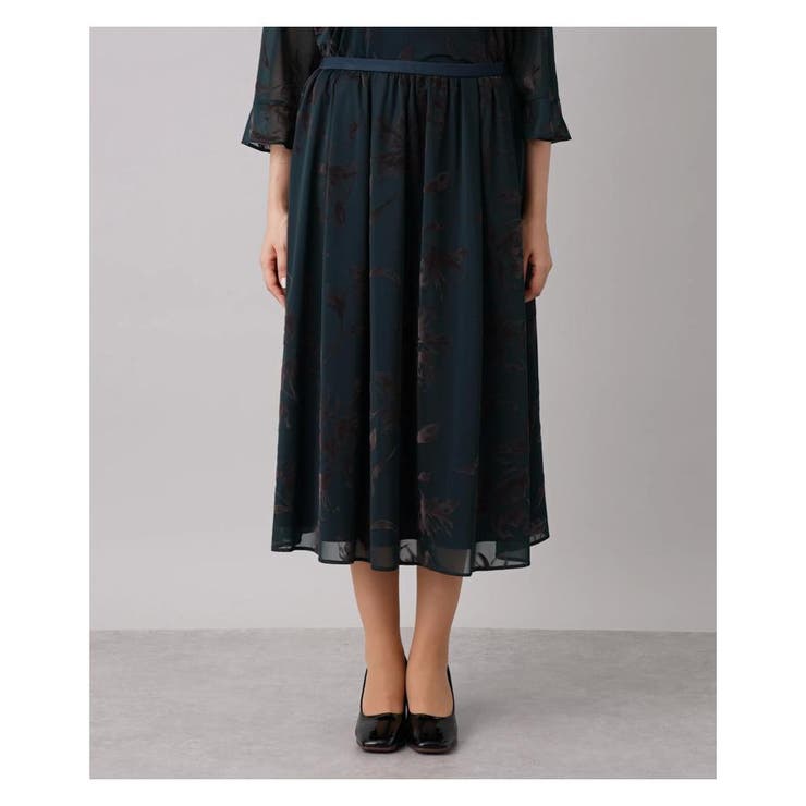 洗えるシャドーフラワー柄セットアップ | Leilian PLUS HOUSE | 詳細画像25