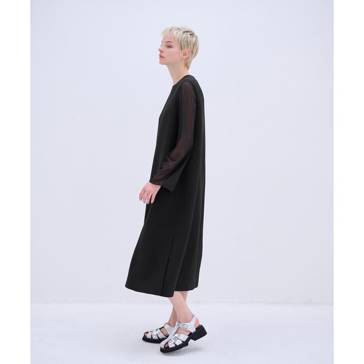 シアースリーブトリプルクロスワンピース[品番：LAVW0014206]｜LANVIN 